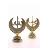 2li Gold Allah Muhammed Hilal Orta Boy Biblo 20cm