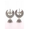 2li Gümüş Allah Muhammed Hilal Orta Boy Biblo 20cm-06