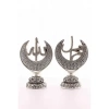 2li Gümüş Allah Muhammed Hilal Orta Boy Biblo 20cm-06