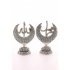 2li Gümüş Allah Muhammed Hilal Orta Boy Biblo 20cm-06