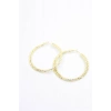 2li Halka Küpe- 5 cm - Altın