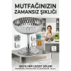 2li Profesyonel İnox Gümüş Paslanmaz Çelik Ayaklı Dondurma ve Tatlı Sunum Kasesi Seti 723148