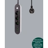 2 Metre Kablolu 3 Usb Portlu Anahtarlı Üçlü Priz