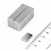 20 Adet 15x10x1.5 Mm Köşeli Neodyum Mıknatıs N35 Magnet Dayanıklı Nikel Kaplama