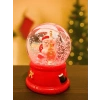Yılbaşı Temalı LED Işıklı Çello Çalan Noel Baba Kar Küresi 9 cm Orta Boy Yeni Yıl Süsü - 48