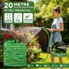 20MT TELESKOPİK UZAYAN BAHÇE HORTUMU 7 FONKSİYON AYARLI TETİKLİ TABANCA (4887)