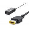 20V 4.5A 90W Laptop Adaptörü - Usb Tip Sarı Kare Uç - IBM Uyumlu - Siyah HD784