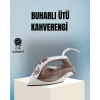2200 Watt Buharlı Ütü Kahverengi Seramik Taban Şok Buharlı