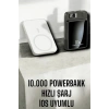 22.5w Magsafe Kablosuz Şarjlı Powerbank Dijital Ekran Ve Hızlı Şarj