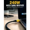 240w 3ü 1 Arada Hızlı Şarj Kablosu Usb Type-c Lightning Micro Usb