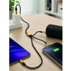 240w Çoklu Şarj Kablosu Type-c Lightning Micro Usb Örgü Kablo