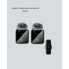 2in1 Kablosuz Yaka Mikrofonu İos Ve Android Uyumlu