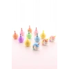3 Adet 9 Kalemli Unicorn Tasarımlı Fosforlu Kalem Set