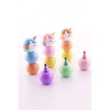 3 Adet 9 Kalemli Unicorn Tasarımlı Fosforlu Kalem Set