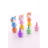 3 Adet 9 Kalemli Unicorn Tasarımlı Fosforlu Kalem Set