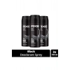 3 Adet Axe Erkek Deodorant & Bodyspray Black 48 Saat Etkileyici Koku Vücut Spreyi 150 ml