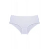 3 Adet Kadın Yüksek Bel Bato Külot Beyaz Gri Pudra