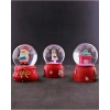 3 Adet Yeni Yıl Noel Hediyesi Temalı Mini Boy Işıklı Kar Küresi 6,5 cm - 36