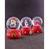 3 Adet Yeni Yıl Noel Hediyesi Temalı Mini Boy Işıklı Kar Küresi 6,5 cm - 36