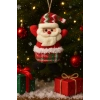 3 Adet Yılbaşı  Yeni Model Noel Çam Ağacı Süsü  Orta Boy 17 cm x 11 cm