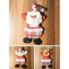 3 Adet Yılbaşı Çam Ağacı Süsü Peluş Tekstil Örme Orta Boy 17 cm x 11 cm