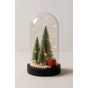 3 Çam Ağacı ve Hediye Temalı Led Işıklı Fanus İçinde  Yeni Yıl Hediye Noel Yılbaşı Gece Lambası