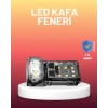 3 Fonksiyonlu Led Far El Feneri Çalışma Lambası Uzun Pil Ömürlü