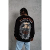 3 İplik Gangster Baskılı Sweatshirt - Siyah -