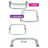 3 Kademeli Gizli Metal Mango Çanta Bursu – 3 Adet - 25 cm - Metal Çanta Aparatı