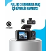 3 Kameralı Araç İçi Kayıt Cihazı 1080p Full Hd Gece Görüşlü Ve Wi-fi Bağlantılı