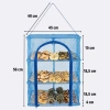 3 Katlı Fermuarlı Sebze Meyve Kurutucu File – 45x45 cm Katlı Askılı Kurutma Filesi (56 cm Uzunluk) (4887)