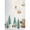 3 Lü Set Nevada Mini Çam Ağacı Uçlarına Kar Yağmış Karlı Yılbaşı Hediyesi  15 - 12 - 8  cm