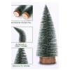 3 Lü Set Nevada Mini Çam Ağacı Uçlarına Kar Yağmış Karlı Yılbaşı Hediyesi  15 - 12 - 8  cm
