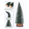 3 Lü Set Nevada Mini Çam Ağacı Uçlarına Kar Yağmış Karlı Yılbaşı Hediyesi  15 - 12 - 8  cm