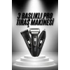 3lü Set Saç Sakal Kesme Traş Makinesi Burun Kılı Alma Tıraş Makinesi