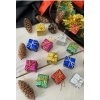 3 lü Yılbaşı Seti-12li Mini Hediye Paketi Süsü-12’li Gold Yılbaşı Ç.Ağacı Topu-12li Çam Ağacı Çan