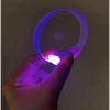3 Modlu Pilli LED Işıklı Esnek Parti Bilekliği Mor