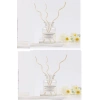3 Tek Adet 3 Model Aromaterapi Koku Dağıtıcı Rattan Şişe Ahşap Difüzör Çubuk (Spiral-Yaprak-Dalgalı)