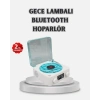 3-ü-1 Gece Işığı Bluetooth Hoparlör Dijital Saat Vintage Plak Çalar Tasarımlı
