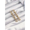 316L Çelik Altın Renk Sallantılı Tiffany Model Küpe - TJ-BKP9498