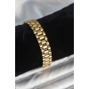 316L Çelik Gold Renk 12 mm Kalınlık Erkek Bileklik - TJ-EB3776