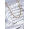 316L Çelik Gold Renk 60 cm Burgu Model Kadın Kolye - TJ-BKO7972