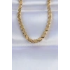316L Çelik Gold Renk Arpa Model Kolye - TJ-BKO8748