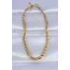 316L Çelik Gold Renk Arpa Model Kolye - TJ-BKO8748