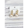 316L Çelik Gold Renk Çiçek Model Kadın Küpe TJ-BKP11802