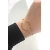 316L Çelik Gold Renk Düğüm Model Bileklik - TJ-BB6042