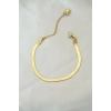 316L Çelik Gold Renk İtalyan Zincirli Bileklik - TJ-BB4103