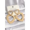 316L Çelik Gold Renk Kalp Model Kadın Küpe - TJ-BKP9714