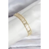 316L Çelik Gold Renk Labirent Model Kadın Bileklik - TJ-BB8158