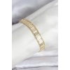 316L Çelik Gold Renk Labirent Model Kadın Bileklik - TJ-BB8158